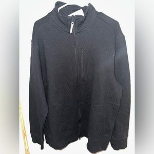 Goodfellow & Co Men Casual Fit Full-Zip Quilted Sweatshirt Jacket Black Size XL